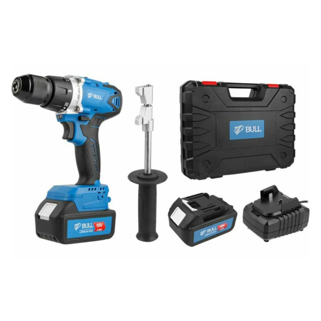 Дрель-шуруповерт Bull SR 1802 XLTpro 04040329 аккумуляторный в чемодане