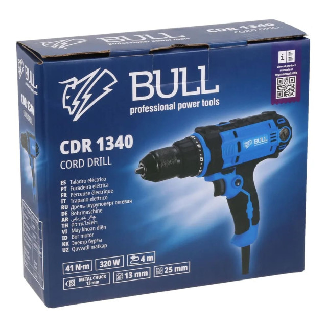 Дрель-шуруповерт Bull CDR 1340 1333409