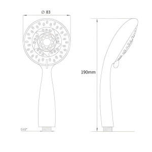 Лейка душевая AV Engineering AVSSS-021 3-х режимная
