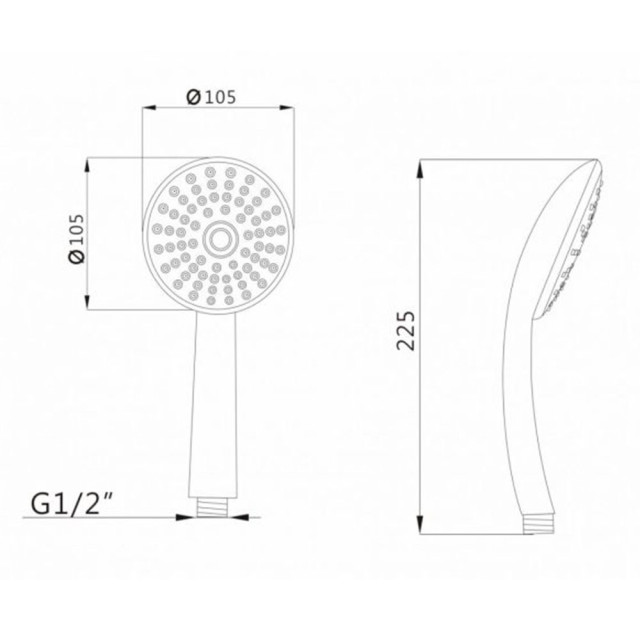 Лейка душевая AV Engineering AVSSS-020 1-но режимная