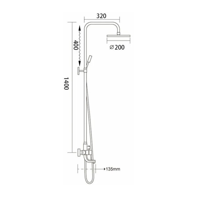 Душевая система Frap F2418 хром