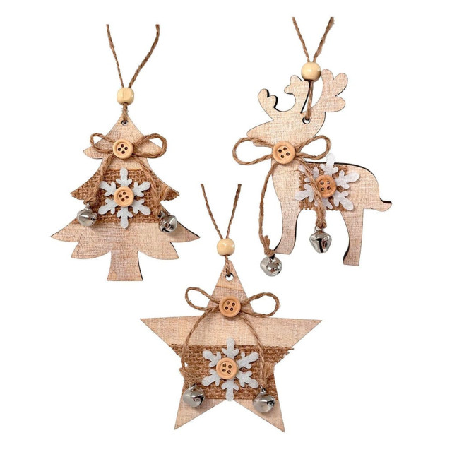 Украшение подвесное Калядны час Natural JH5285 10 см