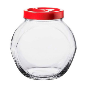 Банка Pasabahce Bella 80386 1071390 с красной крышкой 200 мл
