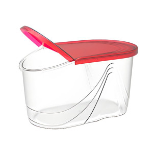 Емкость для сыпучих продуктов Berossi Wave ИК 34454000 сангрия 1 л