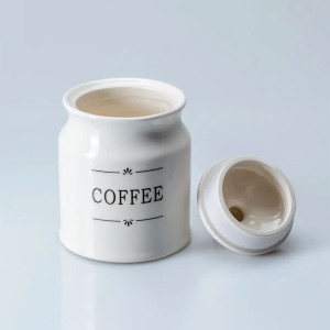 Банка для сыпучих продуктов Fresca Бельфор Coffee QC23A410C код 277780 керамическая 700 мл