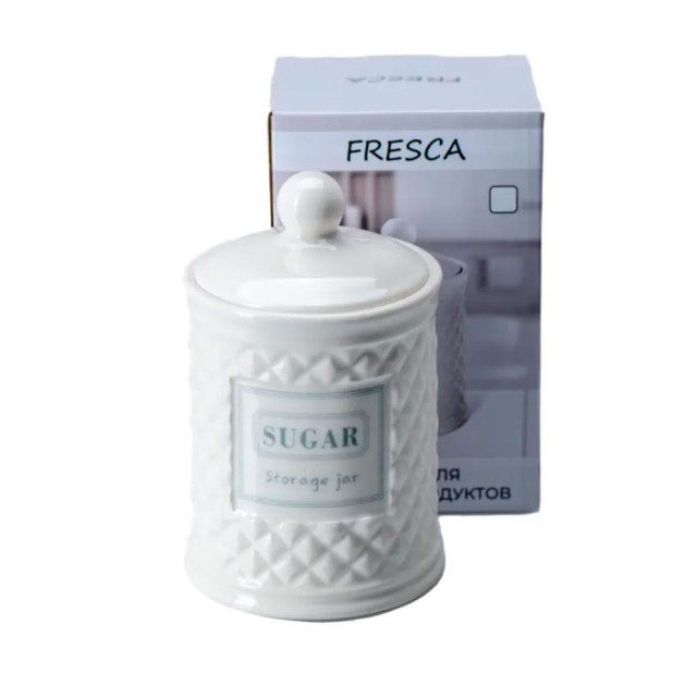 Банка для сыпучих продуктов Fresca Шамбли Sugar HC1910104-6.5S код 277926 керамическая 650 мл