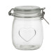 Банка для сыпучих продуктов Доляна Сердце 2712865 с бугельным замком 850 мл