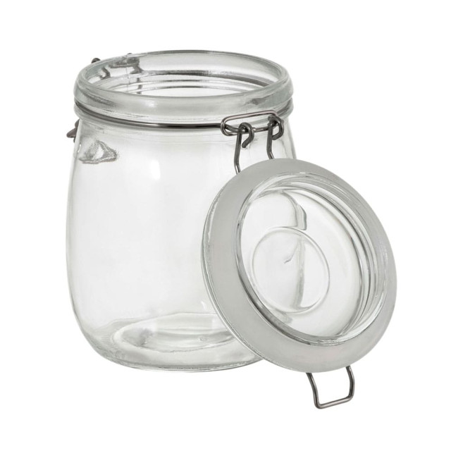 Банка для сыпучих продуктов Доляна Сердце 2712865 с бугельным замком 850 мл