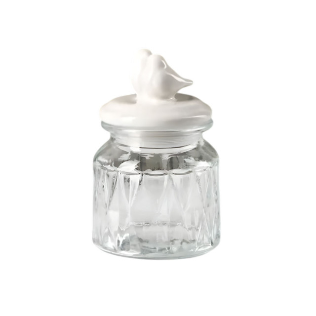 Банка для сыпучих продуктов Доляна Голубки 4693937 11*17 см 500 мл