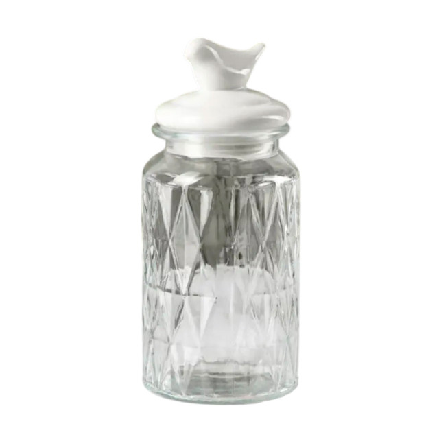 Банка для сыпучих продуктов Доляна Голубки 4693939 11*24 см 1 л