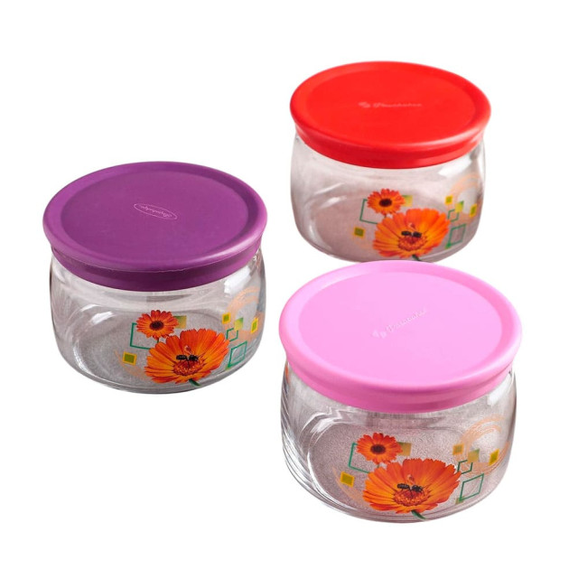 Банка для сыпучих продуктов Pasabahce Маргаритки 1260560 420 мл