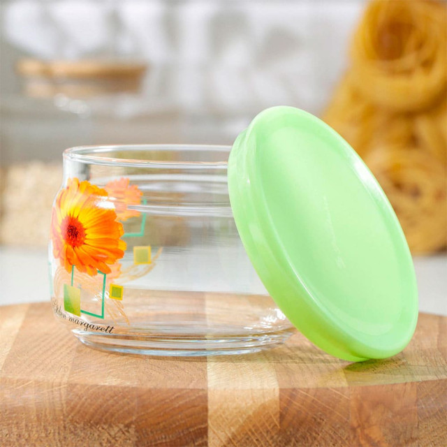 Банка для сыпучих продуктов Pasabahce Маргаритки 1260560 420 мл