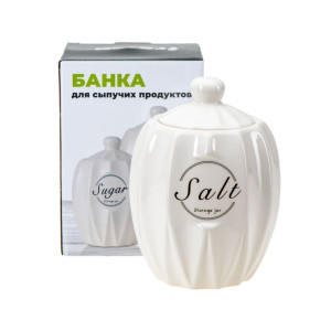 Банка для сыпучих продуктов Fresca Salt QC24B179SA керамическая 700 мл