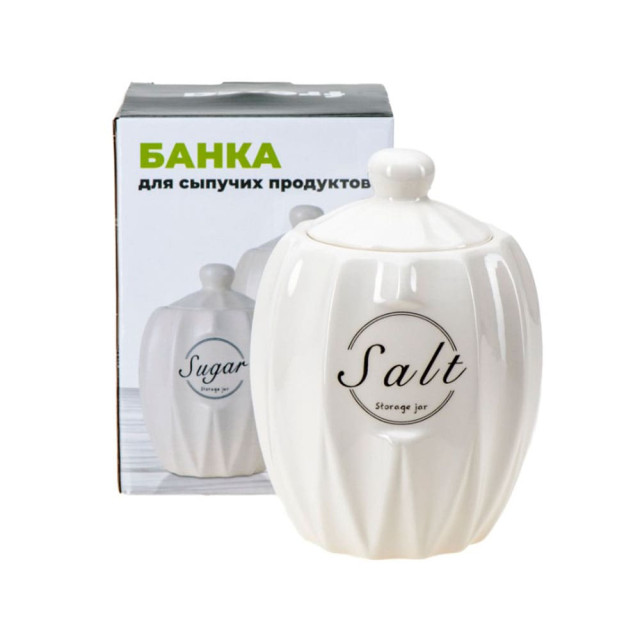Банка для сыпучих продуктов Fresca Salt QC24B179SA керамическая 700 мл