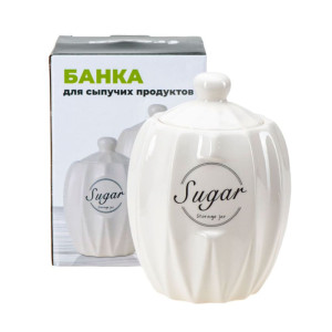 Банка для сыпучих продуктов Fresca Sugar QC24B179S керамическая 700 мл