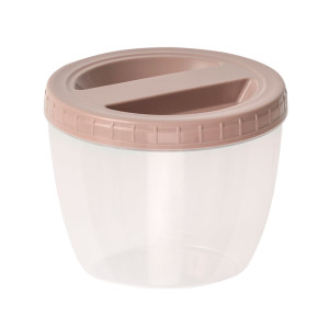 Банка Optimplast с завинчивающейся крышкой пыльная роза 1.2 л