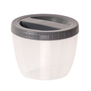 Банка Optimplast с завинчивающейся крышкой серый 1.2 л