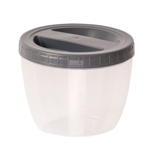 Банка Optimplast с завинчивающейся крышкой серый 1.2 л
