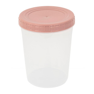 Банка Optimplast с завинчивающейся крышкой пыльная роза 1.3 л