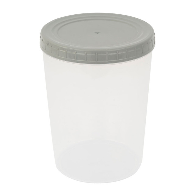 Банка Optimplast с завинчивающейся крышкой серый 1.3 л