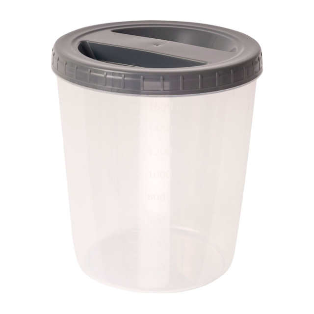 Банка Optimplast с завинчивающейся крышкой серый 1.8 л