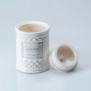 Банка для сыпучих продуктов Fresca Шамбли Coffee HC1910104-6.5C код 277902 керамическая 650 мл