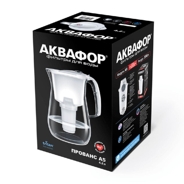 Фильтр-кувшин Аквафор Прованс А5 черный