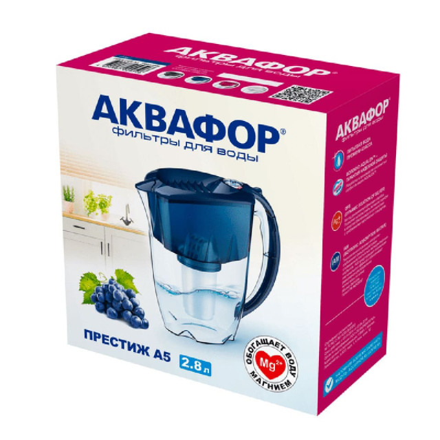 Фильтр-кувшин Аквафор Престиж А5 черный