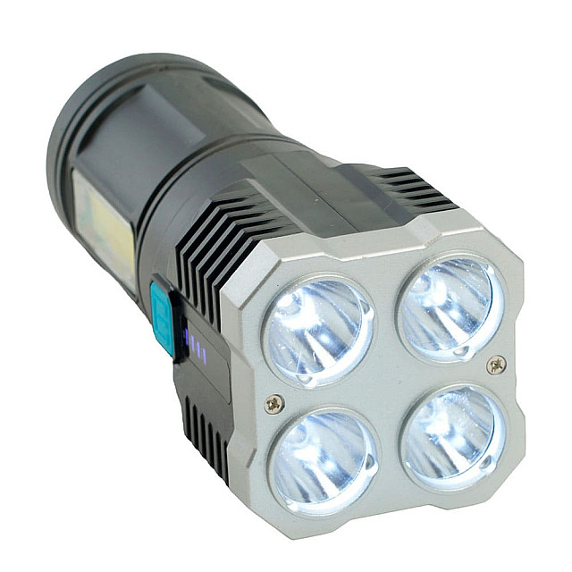 Фонарь ручной Feron TH2409 48789 светодиодный аккумуляторный USB ZOOM