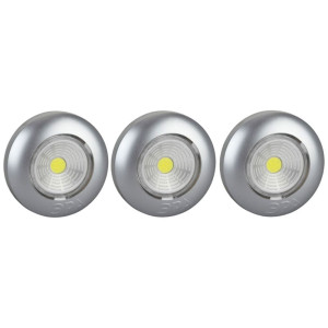 Фонарь Эра Аврора SB-504 Б0031043 пушлайт COB 3*AAA серебристый 3 шт