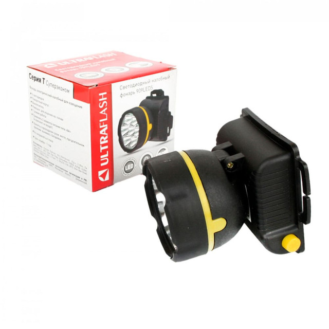 Фонарь налобный Ultraflash 909LED5 11781 черный