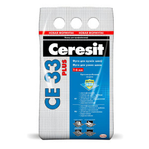 Фуга Ceresit CE 33 для узких швов №10 манхетен 2 кг