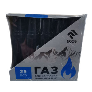 Газ Ecos 157867 для заправки зажигалок 18 мл 25 шт