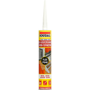 Клей-герметик Soudal Flex PU40 полиуретановый серый 300 мл