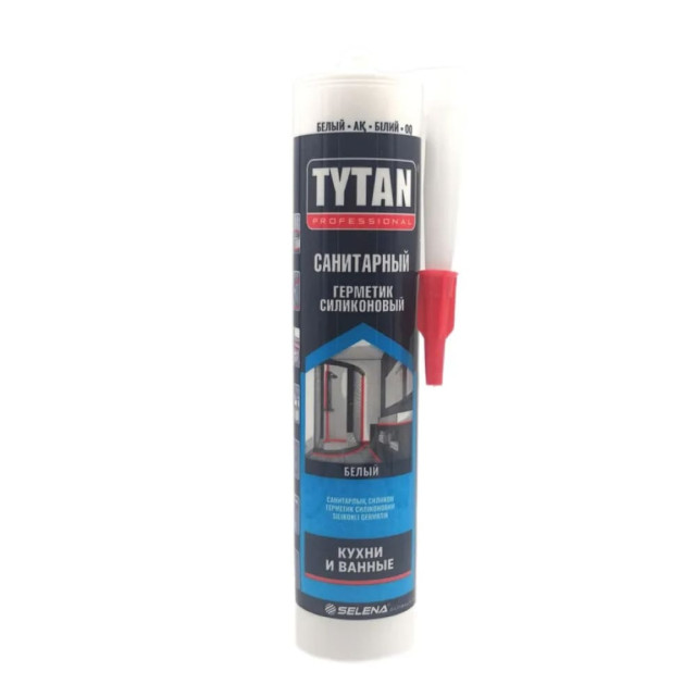 Герметик силиконовый Tytan Professional санитарный белый 280 мл