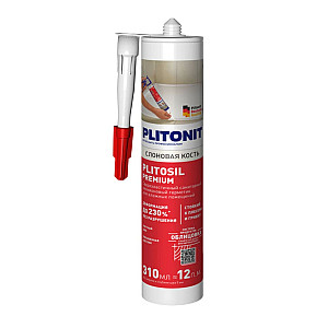 Герметик силиконовый Plitonit PlitoSil Premium Н010035 слоновая кость 310 мл