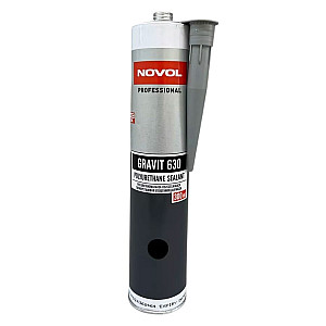 Клей-герметик Novol Gravit 630 полиуретановый черный 300 мл