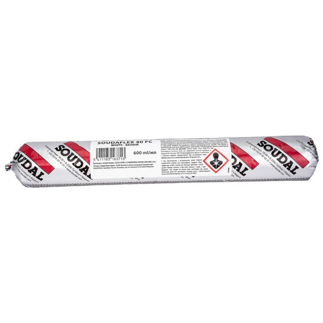 Клей-герметик Soudal Soudaflex 40FC полиуретановый черный 600 мл