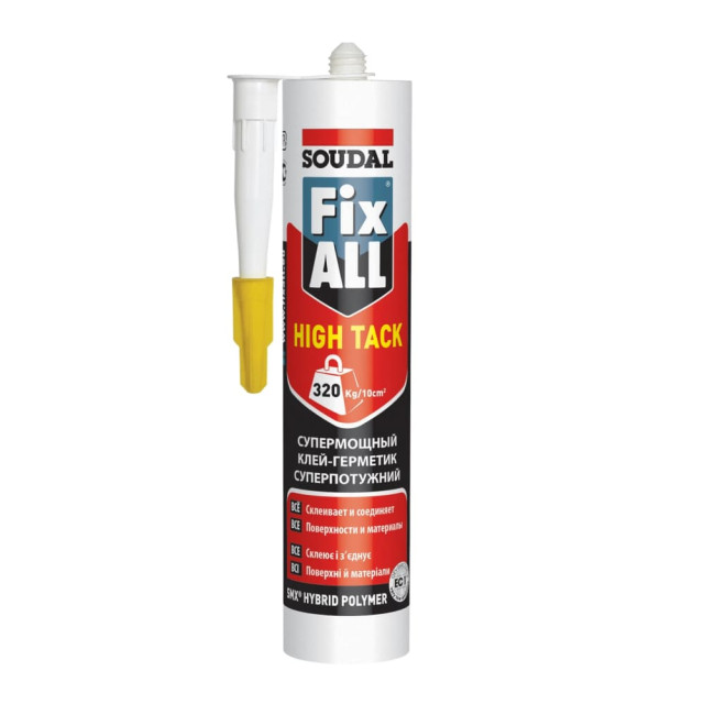 Клей-герметик Soudal Fix AII High Tack гибридный белый 290 мл