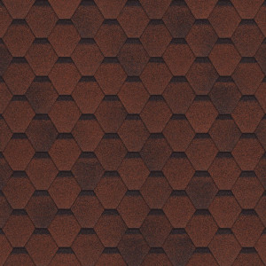 Гибкая черепица ТехноНиколь Финская Соната красный