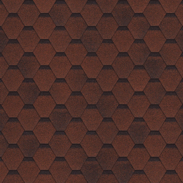 Гибкая черепица ТехноНиколь Финская Соната красный