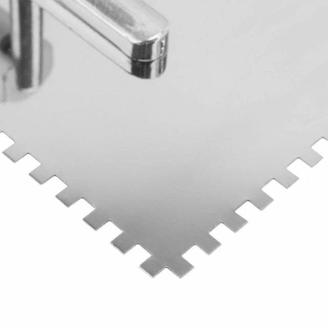 Гладилка нержавеющая Matrix 86737 280*130 мм зуб 6*6 с деревянной ручкой