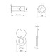Глазок дверной Furbat MJ204/35*60 матовый хром
