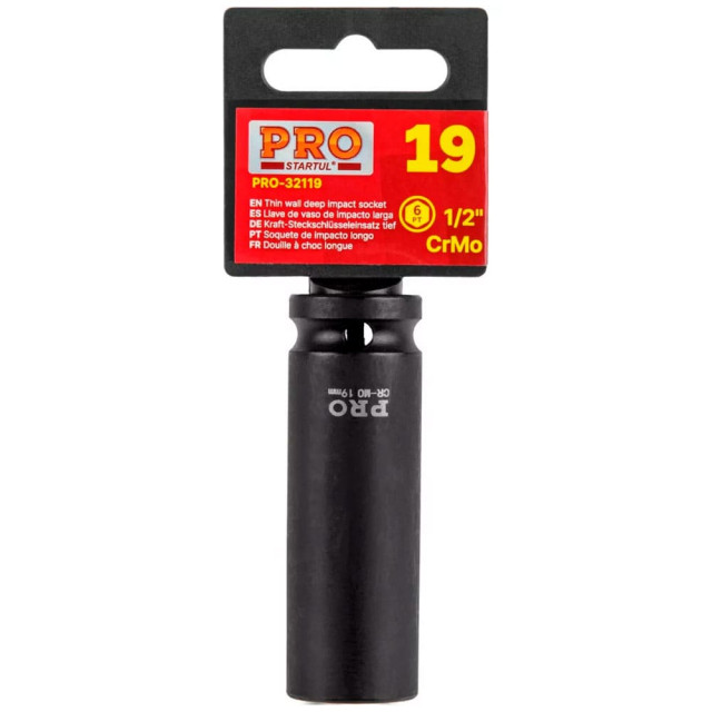 Головка торцевая Pro Startul PRO-32119 ударная тонкостенная глубокая шестигранная 1/2