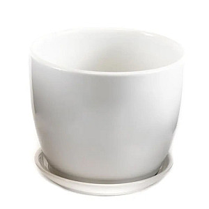 Горшок для цветов Home Line TX93003-2 керамическийс подставкой 17*16 см