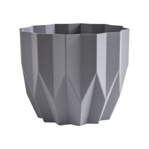Кашпо ВМС Геометрия КШ-4113 серый жемчуг 0.8 л