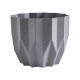 Кашпо ВМС Геометрия КШ-4113 серый жемчуг 0.8 л