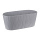 Кашпо Idea Волна М 3191 овальное с вкладышем серый 4.2 л