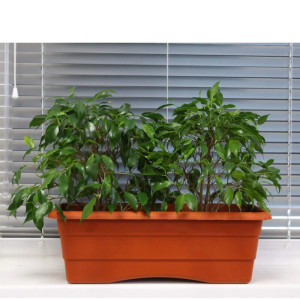 Ящик балконный Гарденпласт №1 терракот 400*140 мм