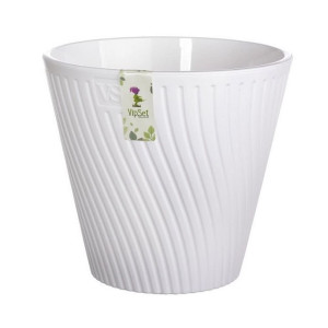 Горшок VipSet AML-2,7-01 Луи с дренажной системой белый 2.7 л